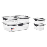 Rubbermaid Brilliance 1.3-cup container with crystal-clear clarity for quick leftovers