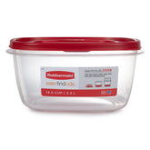 Rubbermaid Easy Find Lids 14-cup container with lid attached for quick, organized storage.
