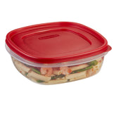 Rubbermaid Easy Find Lids 9-Cup red square container with lid system for easy access