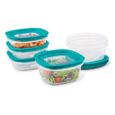 Rubbermaid EasyFindLids close-up on leakproof lid seal for secure leftovers