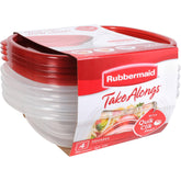 Rubbermaid TakeAlongs sandwich container with QuikClik Seal secure closure.