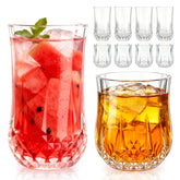 Ruckae 11oz and 7oz glasses in a versatile set with modern design.