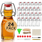 Ruckae square swing top bottle pours cleanly for kombucha and syrups.