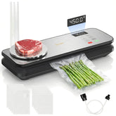 RUDAP vacuum sealer showing 90kPa suction for quick airtight sealing.