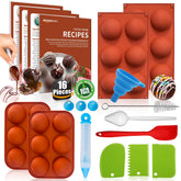 RUGVOMWM Cocoa Bomb Molds Kit contents showcase versatile baking tools.