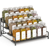 RUILALIFE 4-Tier spice rack front view shows compact, space-saving storage.