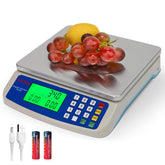RUJIXU large digital kitchen scale with full-view LCD display for easy reading in bright light
