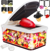 RüK Vegetable Chopper with extra-large container for bulk prep