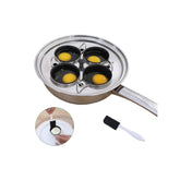 RUNZI egg poacher pan induction-ready body for even heating on all stoves