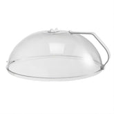 RUNZI microwave splatter cover with clear lid and handle for mess-free cooking