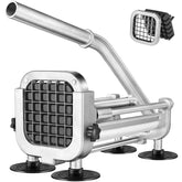 Ruooson French Fry Cutter with one-half-inch blade for quick, uniform potato cuts.