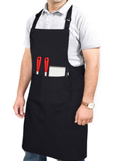 RUVANTI work apron with pockets, front view keeps tools within reach while cooking