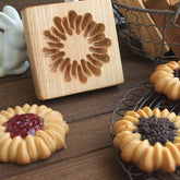 Ryetaga wooden cookie mold 3D embossing for detailed shapes and clean release