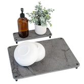 RYMA Home stone drying mat on a kitchen counter dries dishes quickly and keeps surfaces clean.
