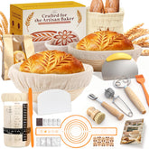 RYMTOX round proofing basket in natural rattan supports dough shape for even rise