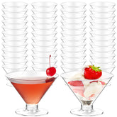 S8686S disposable martini glasses 5oz pack for party serving.