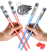 SaberSticks blue lit lightsaber chopsticks glow for epic sushi nights