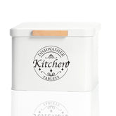 SACREDDAY dishwasher pod container with hinged lid keeps pods fresh and organized