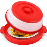 Saebume microwave splatter cover 10.7-inch fits plates for mess-free reheating