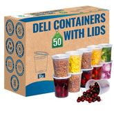 SafeWare deli containers with airtight lids for spill-free storage