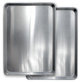 Saffron & Sage 2-pack aluminum half-sheet baking pan ideal for batch baking.
