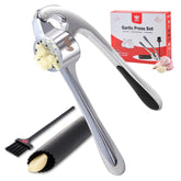 SAFI Garlic Press Set in action for effortless garlic mince
