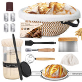 Saicefe round proofing basket 10-inch shows air-friendly design for dough proofing.