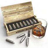 SAICOOS bullet whiskey stones in gift box cools drinks without dilution.