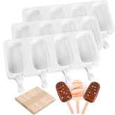 Sakolla 3-pack large oval popsicle molds with easy release.