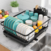 Sakugi dish drying rack with compact design for small kitchens