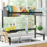 Sakugi over the sink dish rack extended view showing spacious drying area