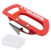 Sakura Harmony Japanese manual can opener with durable blade tip for easy opening.