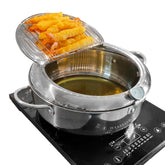 Saltlas Deep Fryer Pot thermometer helps maintain precise frying temperatures for crispy results