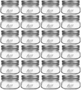 Saluioa Mason Jar 4oz with lid – airtight storage for spices, coffee, or herbs.