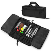 samdew chef knife bag lockhole for secure travel and blade protection.