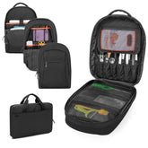 Samdew three-layer chef backpack front view for organized tool transport