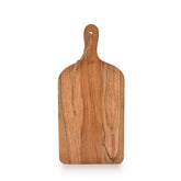 Samhita Acacia paddle cutting board front view highlighting durable prep and display potential