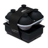 Samuelworld large ice trays create 2in cubes for slower dilution in drinks.