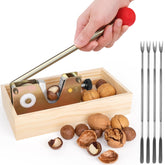 Sanchamy Nut Cracker with a heavy-duty lever for easier cracking.