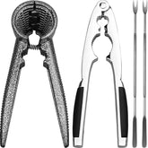 Sanchamy Nut Crackers Set with ergonomic spring-loaded handle for effortless cracking.