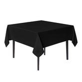 Sancua Black Square Tablecloth 70x70 on table for elegant dining