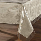 Sancua clear PVC tablecloth for 52x70 inch tables, crystal-clear protection against spills.