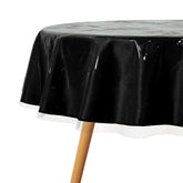 Sancua clear round tablecloth 54inch crystal-clear surface protection for dining tables