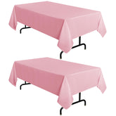 Sancua pink tablecloth 60x102 two-pack protecting dining surfaces with style