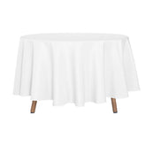 Sancua round tablecloth 90 inch white enhances elegant dining with spill resistance.