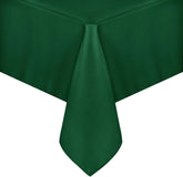 Sancua square tablecloth in hunter green for 54x54 inch tables, adds elegant protection.