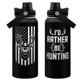 SANDJEST 32oz stainless bottle ready for rugged hunting trips