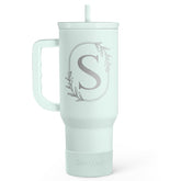 SANDJEST 40oz tumbler with handle shows easy grip for daily hydration