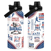 SANDJEST Baseball Bottle 32oz ready for gym hydration and active days