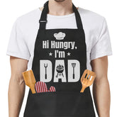 SANDJEST Dad apron front view, stylish chef look for cooking confidence.